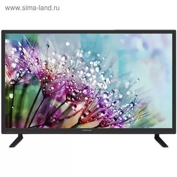 Телевизор Harper 24R490T, 24", 720p, DVB-T/T2/C/S2, 1xHDMI, 2xUSB, чёрный