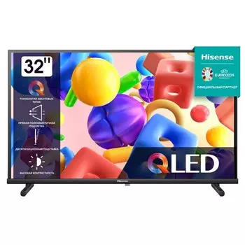 Телевизор Hisense 32A5KQ, 32", 1920x1080, DVB-T2/C/S2, HDMI 2, USB 2, Smart TV, черный