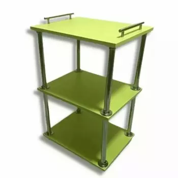Тележка косметологическая, размер 654535 см, цвет зелёный