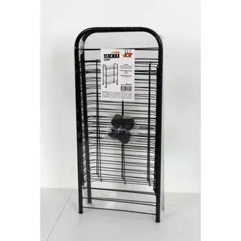 Тележка на колёсах Joy Home, 3-х ярусная, чёрный