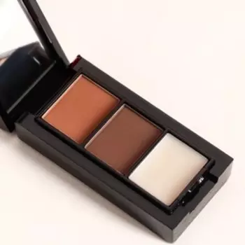 Тени для бровей 3в1 (пинцет, щёточка, кисть) , Olivia Valera. 3.9 г