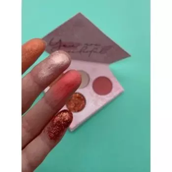 Тени для глаз "Расцветай!", 4 потрясающих оттенка