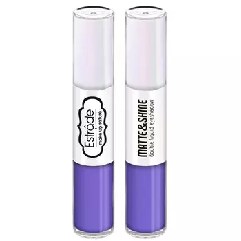 Тени для век Estrade Matte & Shine, жидкие, двусторонние, тон 76