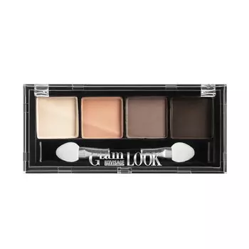 Тени для век Luxvisage Glam Look, 4-х цветные, тон 02