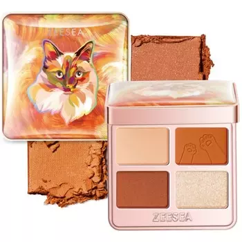 Тени для век ZeeSea Tipsy Kitty Eyeshadow Quad, тон 05, 3.5 г