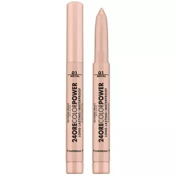 Тени карандаш стойкие Deborah 24 Ore Color Power, тон 01 шампань, 1.4 г
