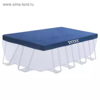 Тент на прямоугольный каркасный бассейн 389 х 184 см, 28037 INTEX