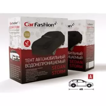 Тент SEDAN STORM A, черный/серебристый