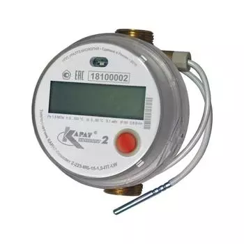 Теплосчётчик "КАРАТ" компакт 2-223-МБ-15-1,5-ОТ-3В-LW, обратка, LoRaWAN, 3 импульсных входа