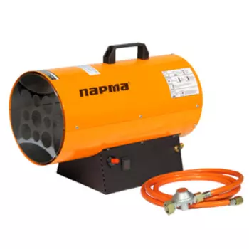 Тепловая пушка "ПАРМА" ТПГ- 10, газовая, 10 кВт, 300 м3/час, 0.7 кг/час, пьезоподжиг
