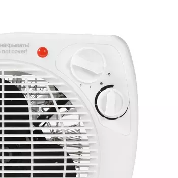 Тепловентилятор Irit IR-6008, спиральный, напольный, 2000 Вт, 2 режима, до 20 м2, белый