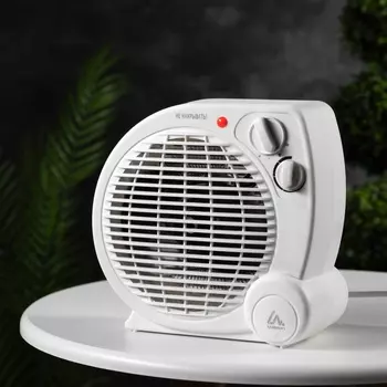 Тепловентилятор Luazon LTO-04, напольный, 2000 Вт, 2 режима, до 20 м, белый