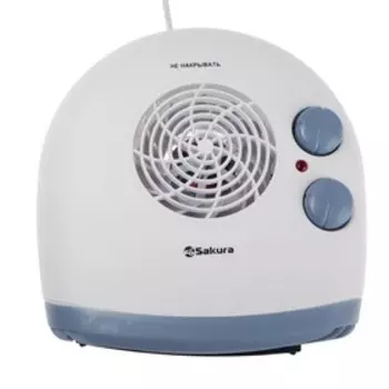 Тепловентилятор Sakura SA-0503, 2000 Вт, 3 режима, белый