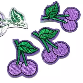 Термоаппликация «Вишенки», размер 2,5x4 см