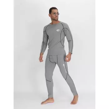 Термобелье мужское, размер 48-50, цвет светло-серый