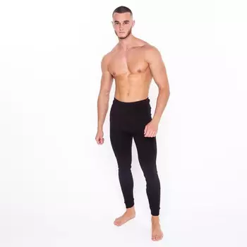 Термобельё мужское (кальсоны), цвет чёрный, размер 50