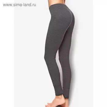 Термобельё женское (Легинсы), размер 50, рост 164 см, цвет меланж антрацит