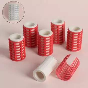 Термобигуди с фиксатором, d = 3,2 см, 6 шт, цвет МИКС