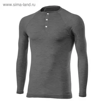 Термокофта SIXS SERAFINO MERINOS Wool, размер S-M, чёрная, серая