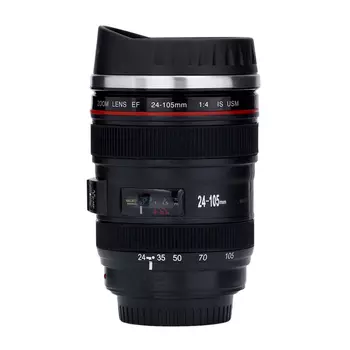 Термокружка TAKE IT EASY Экземпляр «Объектив», 300 мл, саморазмешивающая, 2 х AAA, нержавеющая сталь, чёрная