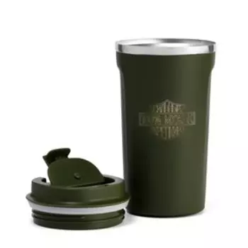 Термокружка "Мастер К." "Сильный мужик", 500 мл, сохраняет тепло 6 ч, зеленая