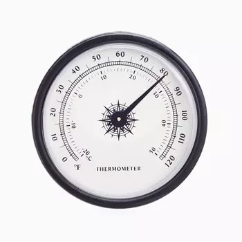 Термометр, d=6.5 см, черный