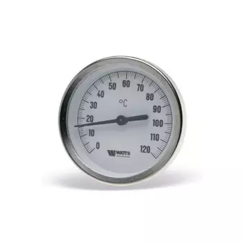 Термометр Watts 10006071, биметаллический, с погружной гильзой 100 мм 1/2"