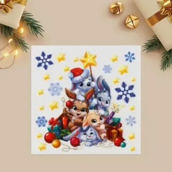 Термонаклейка «Дружная компания», 15 × 15 см