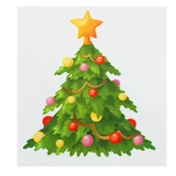 Термонаклейка елочка, набор 10 штук