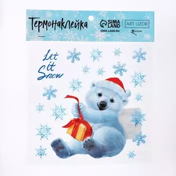 Термонаклейка Let it Snow, 15 15 см