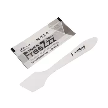 Термопаста Gembird FreeZzz GF-01-1.5P для радиаторов, 1,5 г, пакет