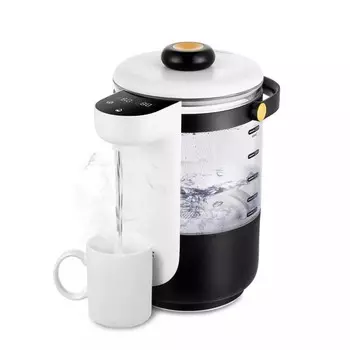 Термопот Kitfort КТ-2521, 892 Вт, 2 л, чёрно-белый