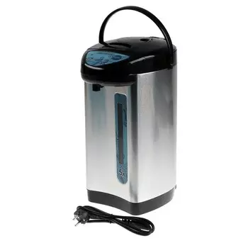 Термопот Волжанка ТМП-003, 750 Вт, 5 л, серебристо-чёрный