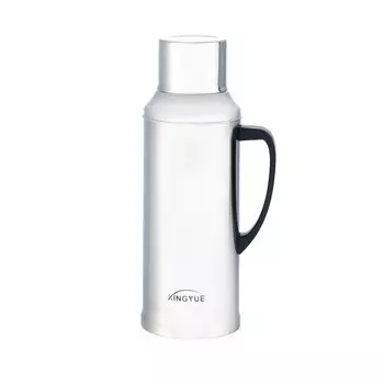 Термос 2 л, со стеклянной колбой, сохраняет тепло 24 ч, хром, 38.515.5 см