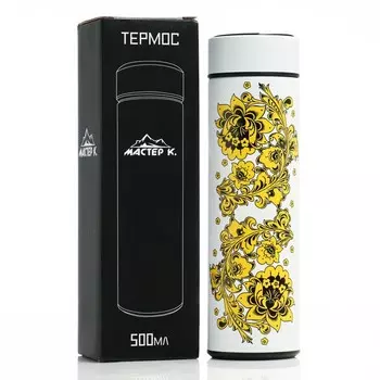 Термос, 500 мл, Basic "Русский стиль", с ситечком, сохраняет тепло 8 ч