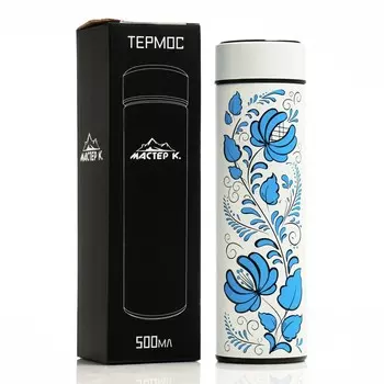 Термос, 500 мл, Basic "Русский стиль", с ситечком, сохраняет тепло 8 ч