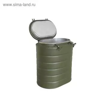 Термос армейский, 12 л, металл, с колбой из нержавеющей стали, зелёный