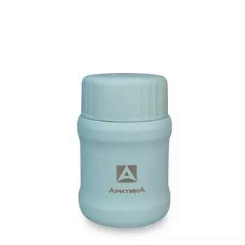 Термос для еды "Арктика", 500 мл, сохраняет тепло 12 ч, 14.2 х 9.7 см, голубой
