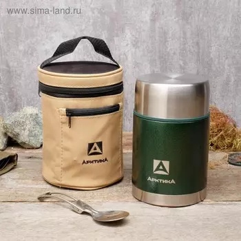 Термос для еды «Арктика», 306, 800 мл, в чехле, с ложкой, сохраняет тепло 14 ч