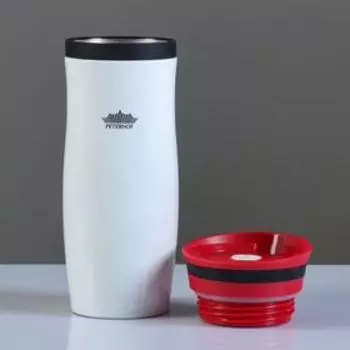 Термос-кружка 0.4 л Peterhof 12413 "PH", красный