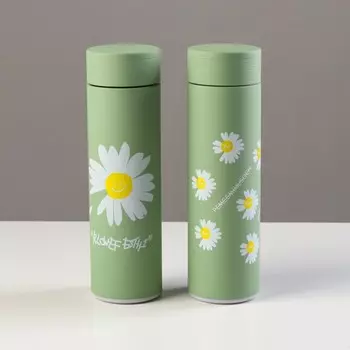 Термос, 500 мл, «Ромашка», с ситечком, сохраняет тепло 8 ч, 6.522 см