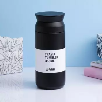 Термос TAKE IT EASY Traveler мини, 350 мл, 6.516.5 см, сохраняет тепло 8 ч, нержавеющая сталь, чёрный