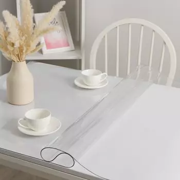 Термоскатерть без основы Доляна «Жидкое стекло», ширина 120 см, толщина 2 мм, длина 80 см