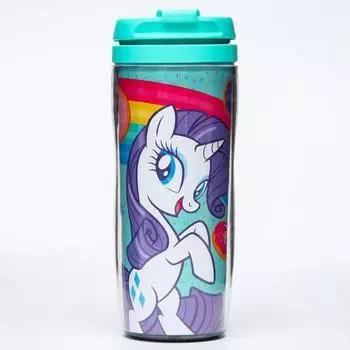 Термостакан детский со вставкой, 350 мл «Пони», My little pony