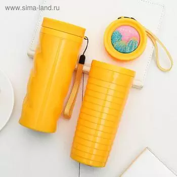 Термостакан "Счастье ждет тебя", 350 мл, сохраняет тепло 2 ч