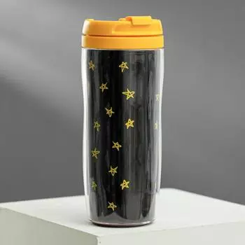 Термостакан со вставкой "Абракадабра", 350 мл, сохраняет тепло 2 ч