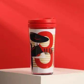 Термокружка со вставкой «8 марта», 250 мл