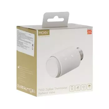 Термостатическая головка MOES ZTRV-ZX-TV02 Zigbee, дисплей, таймер, датчик температуры