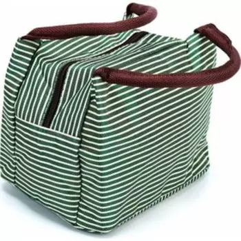 Термосумка для ланч-бокса Bradex «ГОРЯЧИЙ ОБЕД», в полоску, зеленая