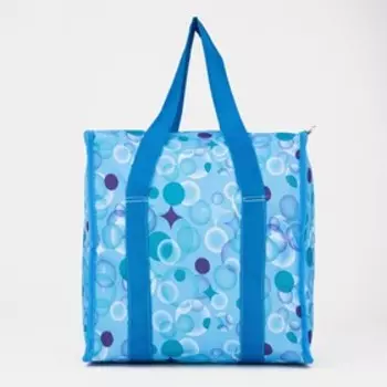 Термосумка на молнии 18 л, цвет голубой